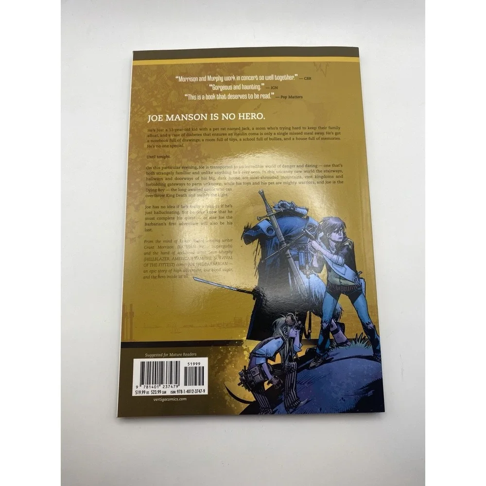 Joe the Barbarian Graphic Novel Grant Morrison Sean Murphy‎ Vertigo TPB